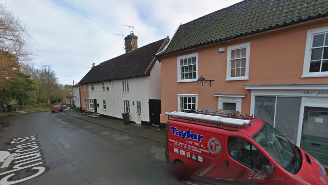 Streetview image of Church Street in Fressingfield